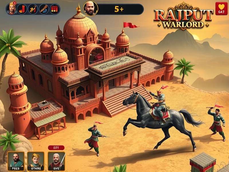 Rajput Warlord Battle Scene